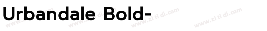 Urbandale Bold字体转换
